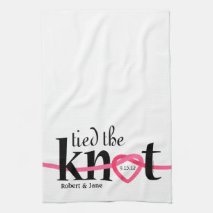 Ató la toalla de cocina personalizada nudo