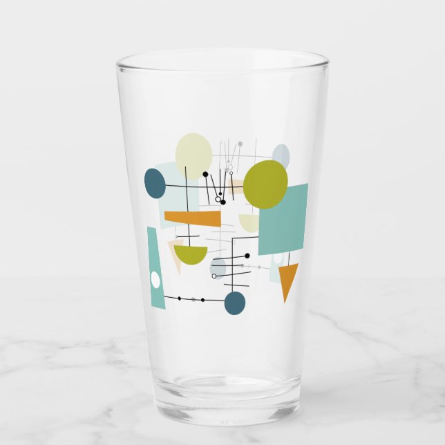 Atomic Flow Chart Geometric Shapes Mid Century (Anverso)