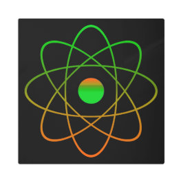 Átomo 16"x16" Arte Metalizado