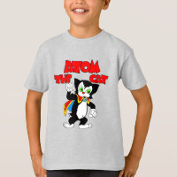 Átomo de la camiseta del personaje del gato