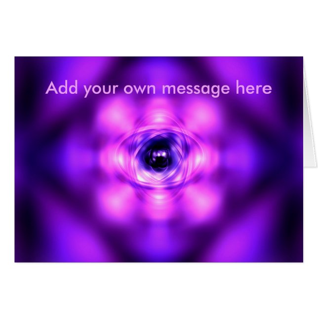 Átomo morado brillante (Anverso (Horizontal))