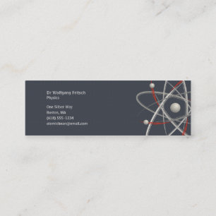 Átomo - tarjeta de visita del científico