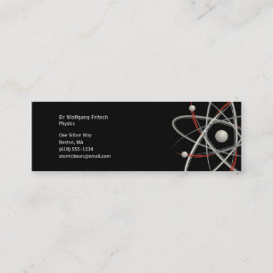 Átomo - tarjeta de visita del científico