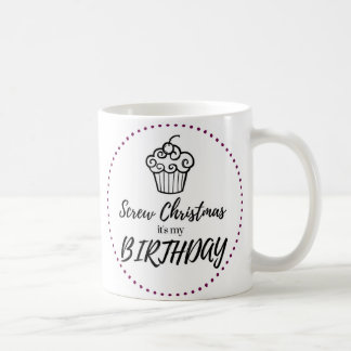 Atornille el navidad, él es mi taza del cumpleaños