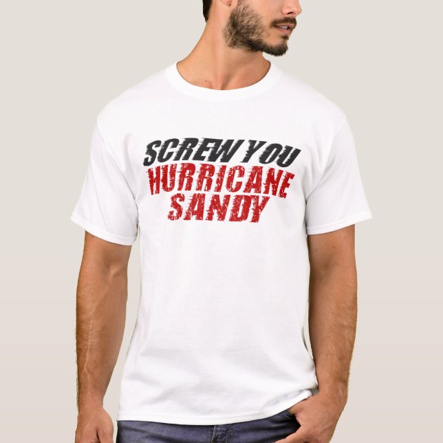 ATORNÍLLELE camiseta de Sandy del huracán (Anverso)