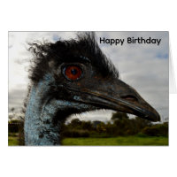 Atracción de Emú Australiano, Tarjeta de Cumpleaño