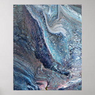 Atracción natural 1 Aluminio azul Abstrato Arte Im