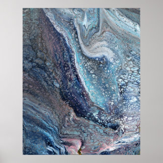 Atracción natural 1 Aluminio azul Abstrato Arte Im