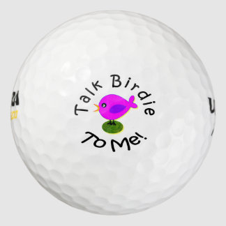 Atractiva bola de golf "Talk Birdie To Me" de pája