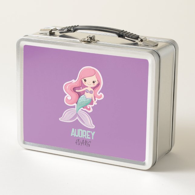 Atractiva sirena pastel con nombre de niño (Anverso)