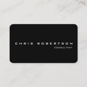 Atractiva tarjeta de visita Black White