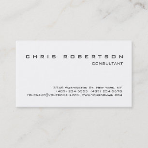 Atractiva tarjeta de visita Black White