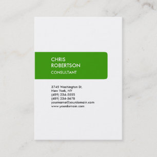 Atractiva tarjeta de visita Chubby Green