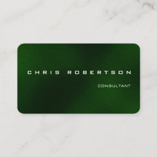 Atractiva tarjeta de visita Green White