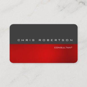 Atractiva tarjeta de visita gris roja