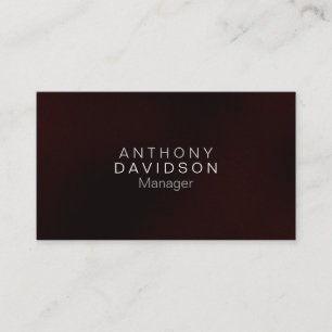 Atractiva tarjeta de visita profesional roja