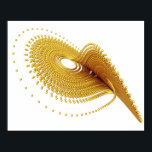 Atractivo fractal de oro de arte óptico Lorenz<br><div class="desc">Basado en el tractor Lorenz con esferas doradas</div>