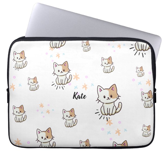¡Atractivo Funda de Gadget del Patrón Kitty Person (Frente)