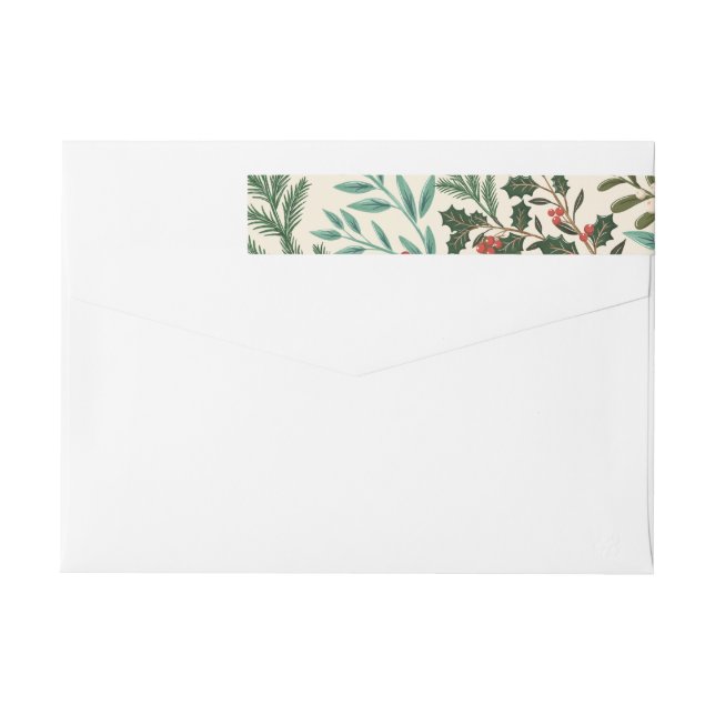 Atractivo Navidad de Elegancia Clásica (Reverso)