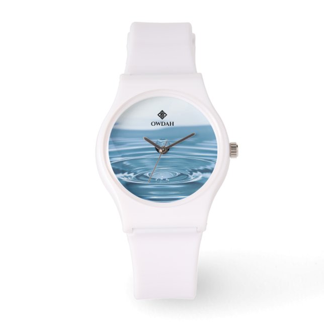 Atractivo reloj blanco femenino (Anverso)