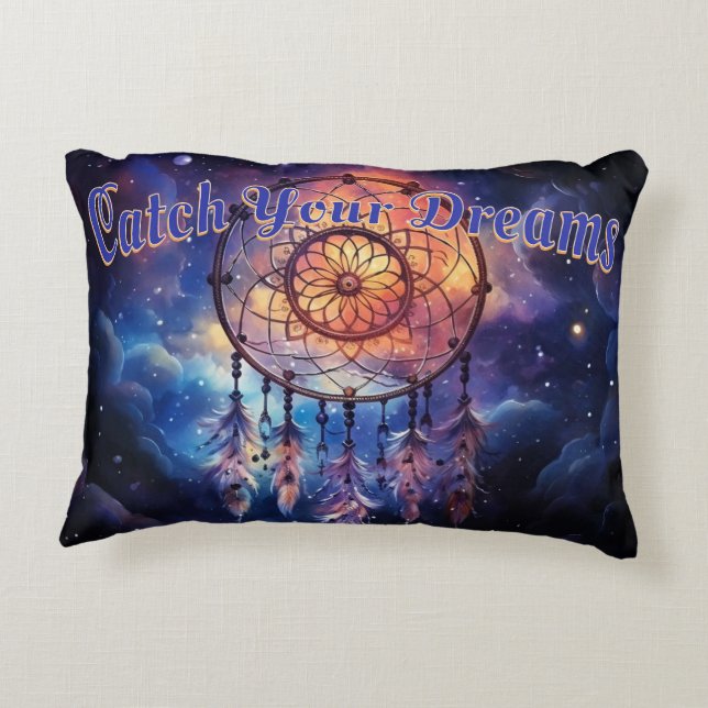 Atrapa tus sueños acentuados Almohada acogedora (Reverso)
