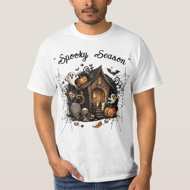 Atrapada Casa Tocante Camiseta 👻 🎃 (Anverso)