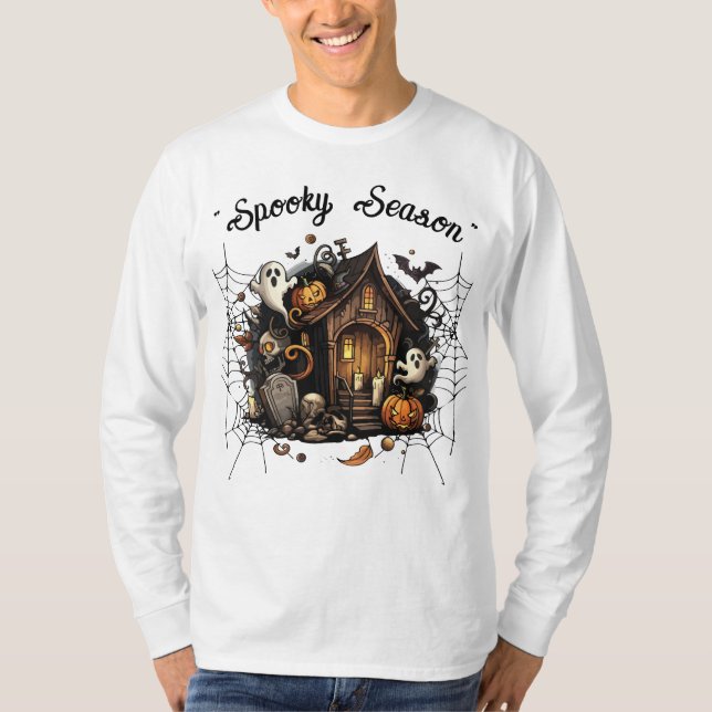 Atrapada Casa Tocante Camiseta 👻 🎃 (Anverso)
