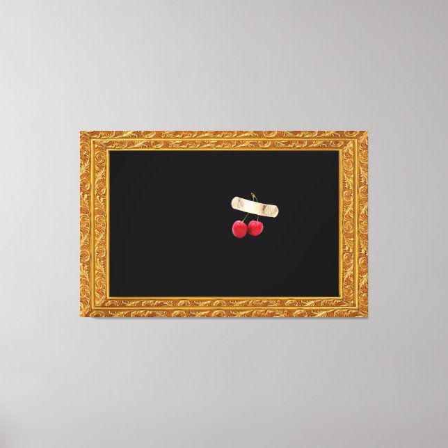 Atrapado de cerezo en la impresión de lienzos de t (Anverso)