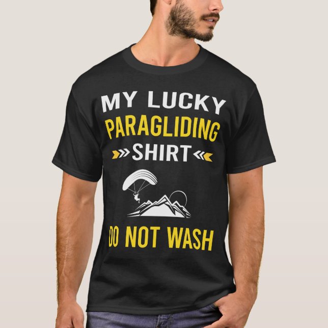 Atrapado de la camiseta de Lucky Paraglide Paragli (Anverso)
