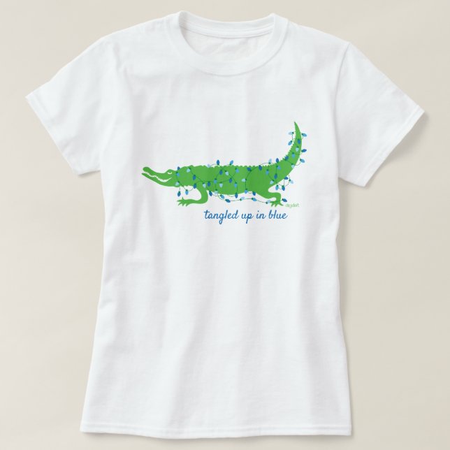 Atrapado en camiseta azul (Diseño del anverso)