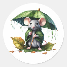 Atrapado en el Pegatina de la lluvia