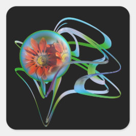 Atrapado en el Pegatina medio