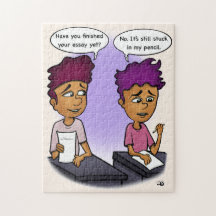 Atrapado En El Rompecabezas De Lápiz