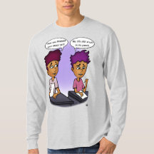 Atrapado en la camiseta con mangas largas de los h