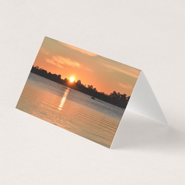 Atrapado en la tarjeta de felicitación Sunset Blan (Anverso)