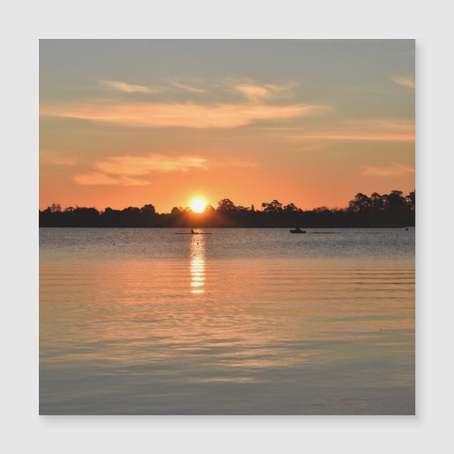 Atrapado en la tarjeta magnética del atardecer (Anverso)