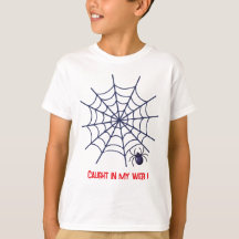 Atrapado En Mi Telaraña – Camiseta Divertida De Ha