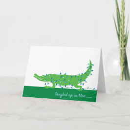 Atrapado en tarjeta azul de vacaciones