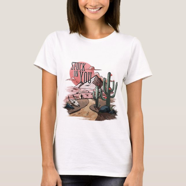 Atrapado en tu camiseta Día de San Valentín (Anverso)