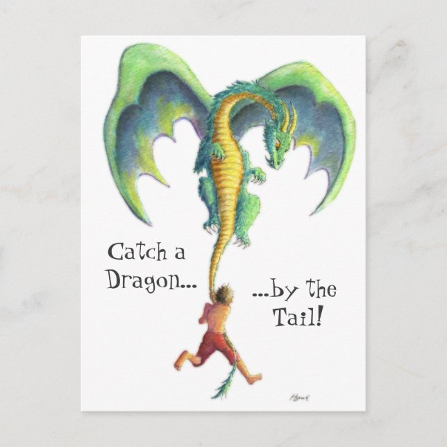 Atrapar una postal de Dragon (Anverso)
