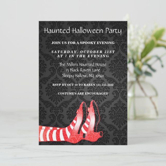 Atrapé la invitación de la fiesta de Brujas de Hal (Anverso de pie)