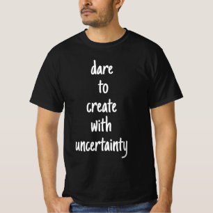 Atrévase a crear camiseta de valor para hombres