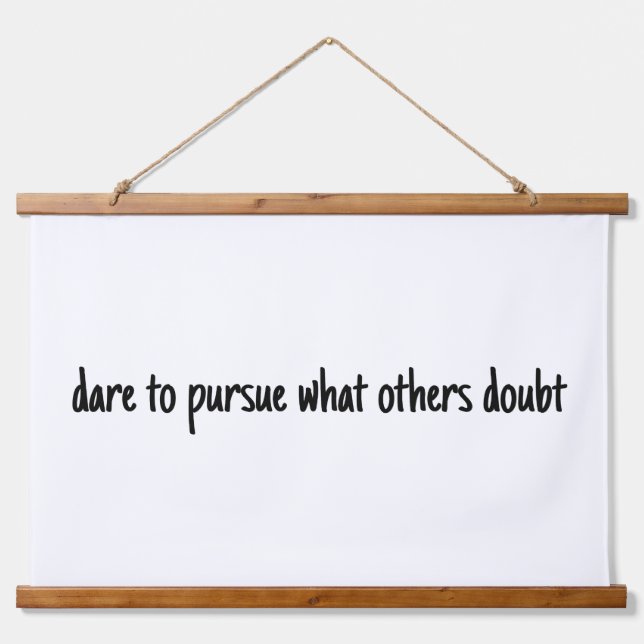 Atrévase A Perseguir El Tapiz De Muro De Madera To (Anverso )