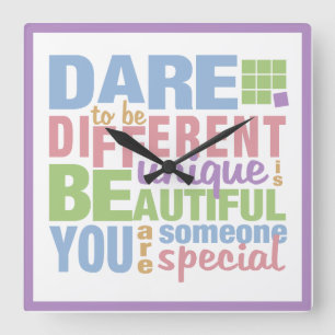Atrévase a ser un reloj de pared diferente