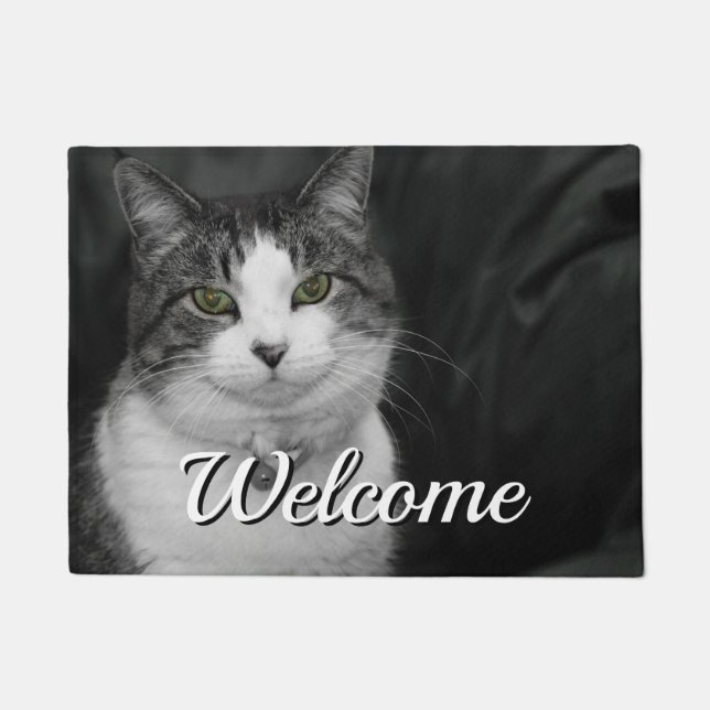 Atrévete a mirar mis ojos verdes Alfombra de bienv (Anverso)