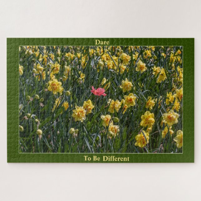 Atrévete A Ser Diferentes Daffodils Rompecabezas (Horizontal)