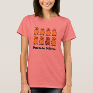 Atrevimiento a ser diversa camiseta