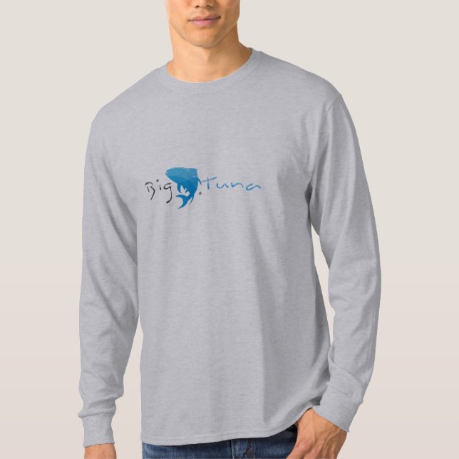 Atún grande - camiseta del competidor L/S del (Anverso)