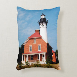Au Sable Point Lighthouse acento almohada