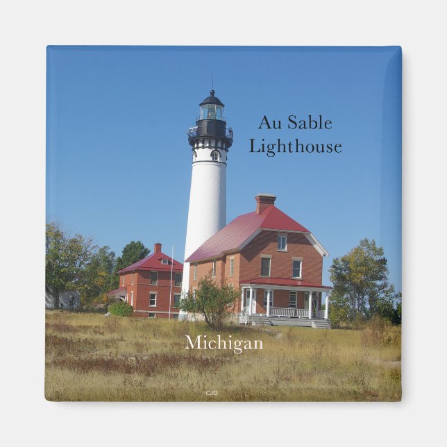 Au Sable Point Lighthouse imán (Frente)